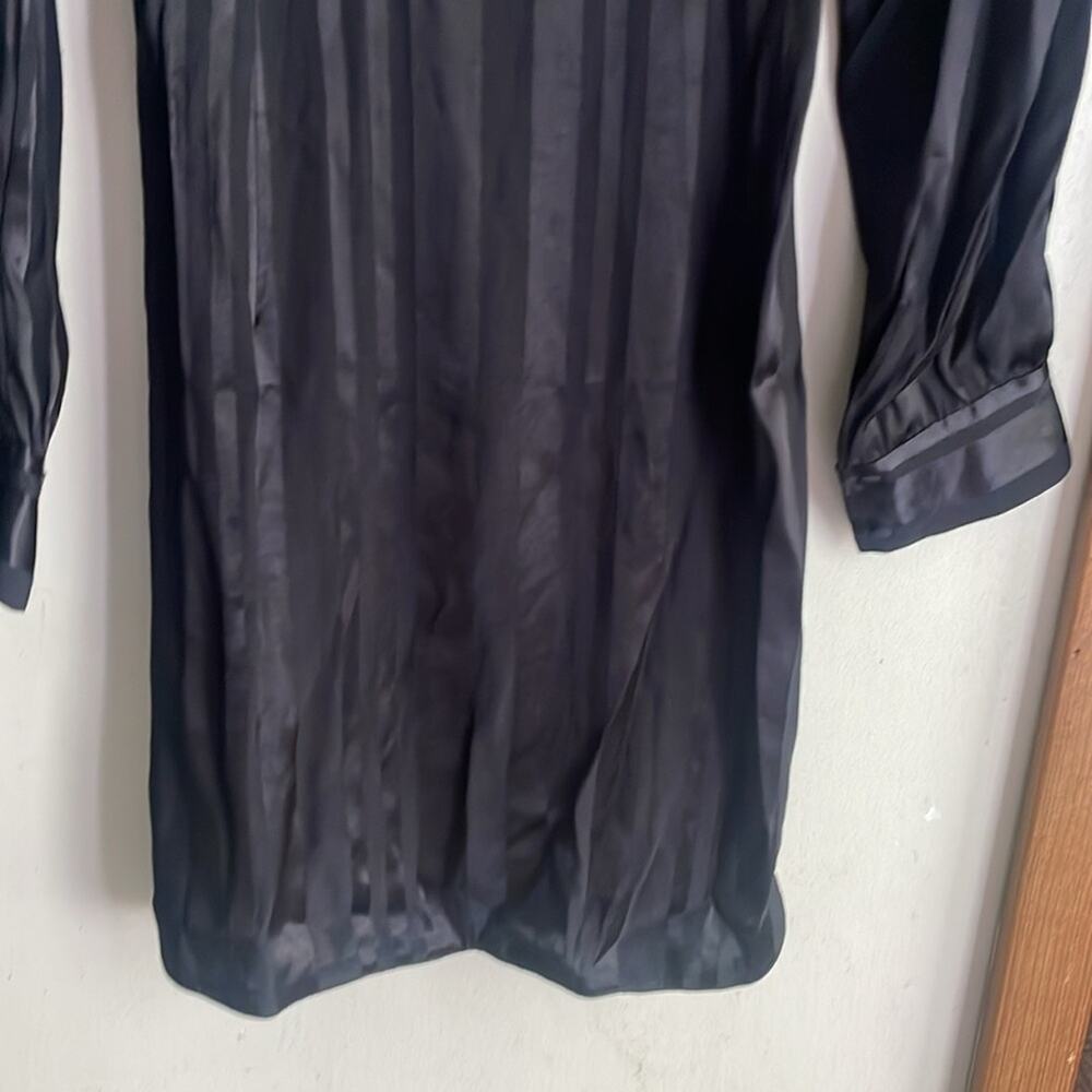 Anine Bing Penelope Dress Black Tonal Stripe - Picture 10 of 16